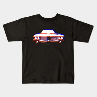 Oldsmobile 442 1970s classic muscle car monoblock red white blue Kids T-Shirt